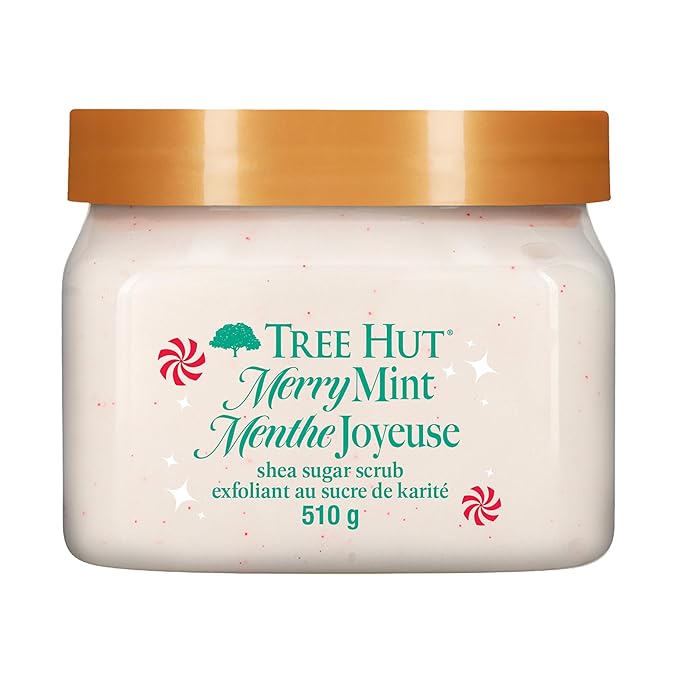 Tree Hut Merry Mint Shea Sugar Scrub, Exfoliating, Hydrating & Moisturizing by TreeHut