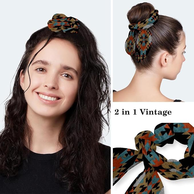Ethnic Aztec Pattern Adjustable Scrub Cap Hat - Image 5