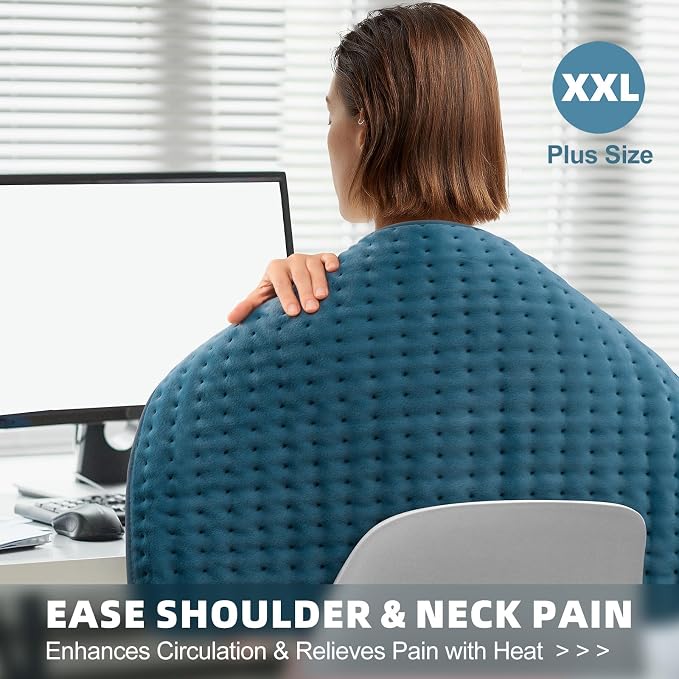 XX-Large Heating Pad for Back Pain Relief, Shoulder & Cramps - Image 3