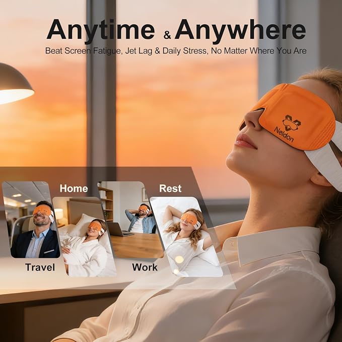 Neldon 20 Pack Steam Eye Mask Disposable, Self Heating Heated Warm Compress - Image 4