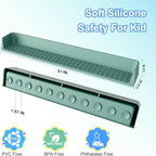 Splash Guard for Bathtub, Silicone Bathtub Water Guard for Tub Kids, Bath Tub - Image 2