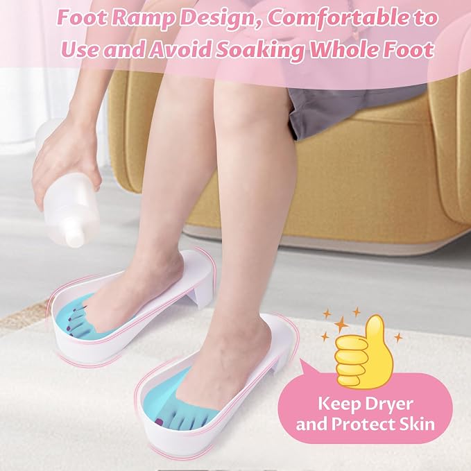 Yokilly Toe Nail Soaking Bowl, Shoe Design Foot Bath Soak Tub Bowl, Acetone - Image 6
