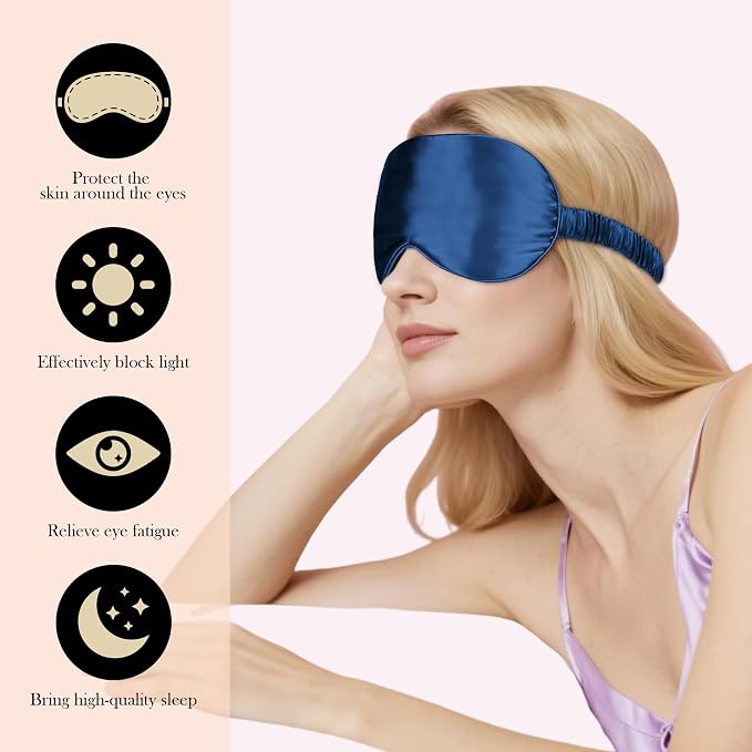 SilkDream 100% Mulberry Silk Sleep Mask Eye Mask - Image 4