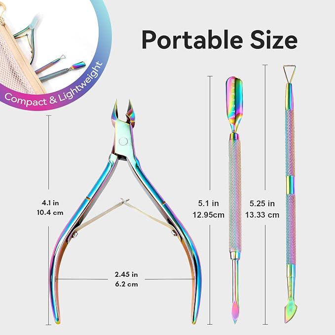 Makartt Cuticle Trimmer with Cuticle Pushers: Cuticle Nipper Professional - Image 5