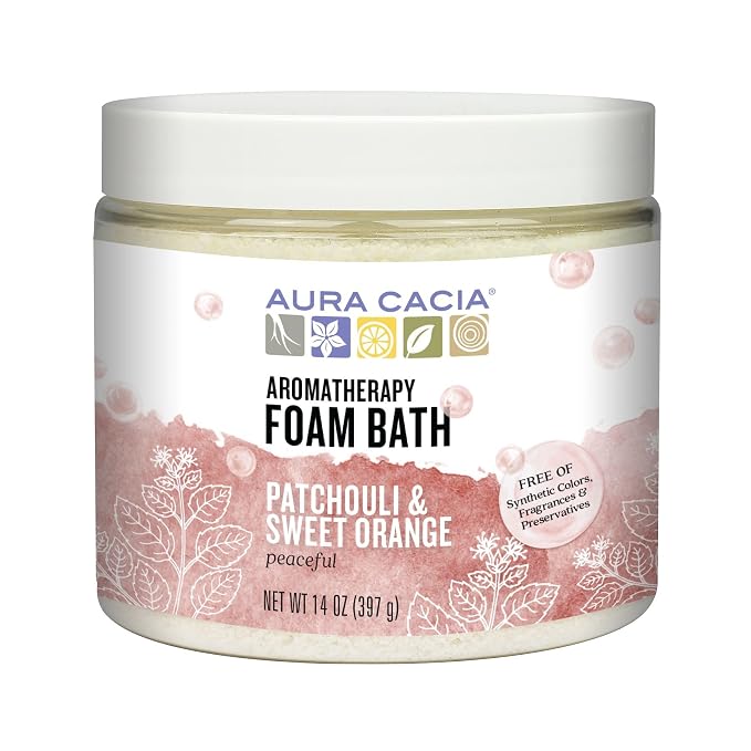 Aura Cacia Aromatherapy Foam Bath, Peaceful Patchouli and Sweet Orange by AuraCacia