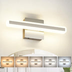 JUSHENG Brushed Nickel Vanity Lights by JUSHENG