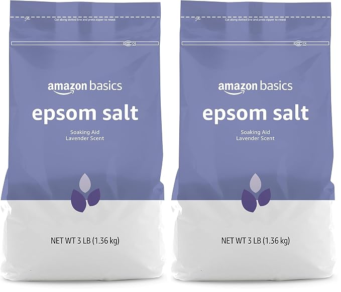Amazon Basics Epsom Salt, Lavender Scented, 3 Pound by AmazonBasics