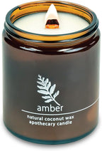 Hemlock Park Amber Apothecary Hand-Poured Scented Candle | Crackling Wood Wick by HemlockPark