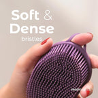 MainBasics Silicone Body Scrubber Dual-Sided Shower Loofah and Massaging Nodes - Image 3