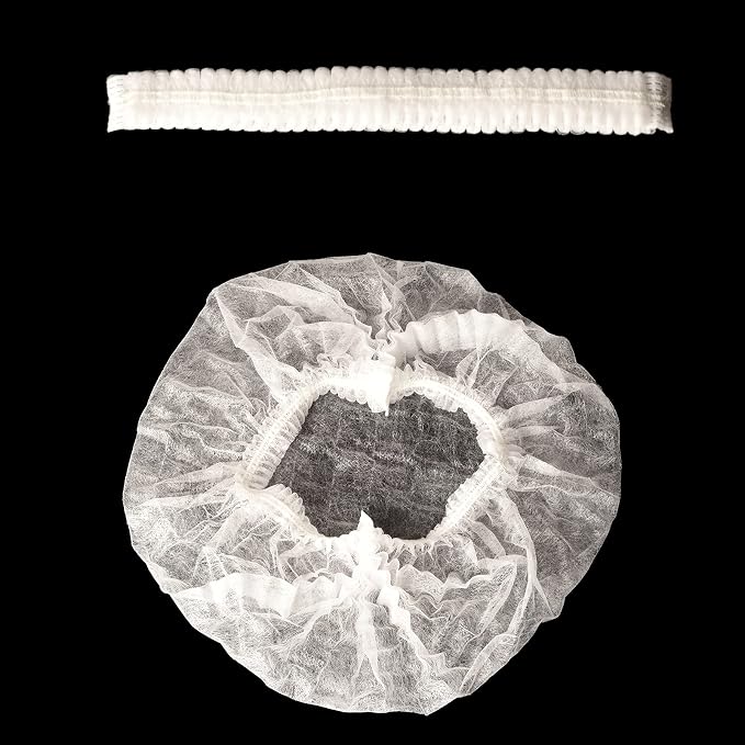 Disposable Bouffant Caps, 21inches Hair Net, Elastic Dust Cap - Image 7