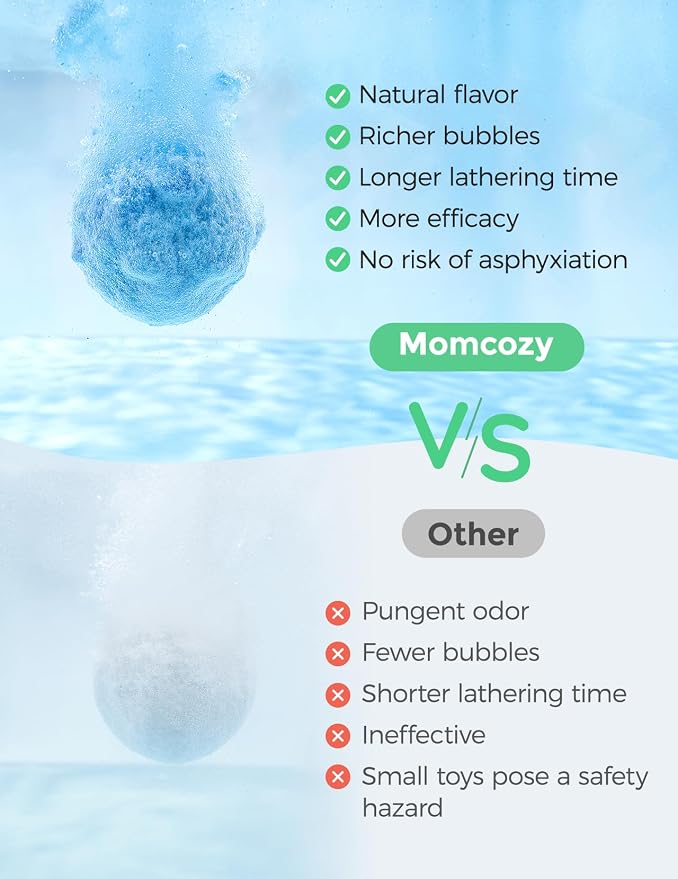 Momcozy Natural&Organic Essential Oil Bath Bombs, Bath Bombs Gift Set - Image 5