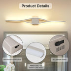 Joossnwell Bathroom Vanity Light Modern Bathroom Lighting Fixture Over Mirror - Image 6