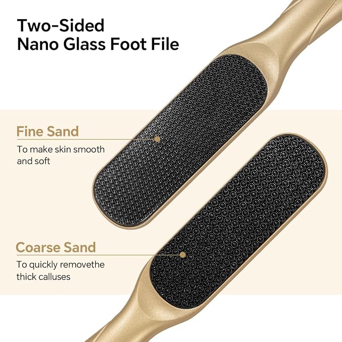 Nano Glass Foot File, Foot Callus Remover, Double Sided Pedicure Tools - Image 2