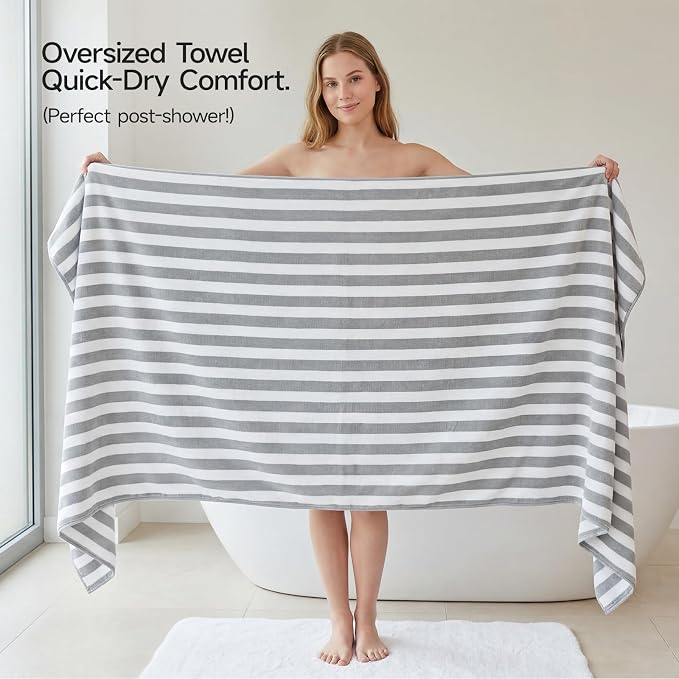 REDKISS Ultra Soft Bath Towel Sets 6-Piece 35"x70" | 100% Microfiber, Highly - Image 7