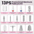 Electric Nail Drill, Cordless 2000 mAh Rechargeable Portable Nail File 12 in 1 - Image 5