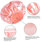 Shower Caps for Women, Double Layers Shower Cap Reusable Waterproof, Bathing - Image 4