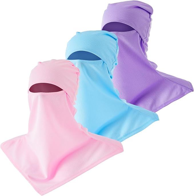 SATINIOR 3 Piece Balaclava Face Cover Sun Protection Neck Cover Summer by SATINIOR
