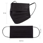 Borje 200 PCS Black Disposable Face Mask 3 Ply Protection Face Masks - Image 8