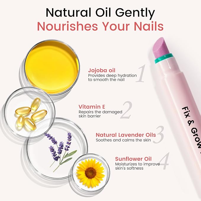 Ceramic Cuticle Oil Pusher Pen: 3-in-1 Nail Cuticle Buffer Pens - Image 5