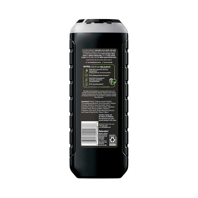 NIVEA MEN Deep Clean Rock Salts Body Wash - Image 11