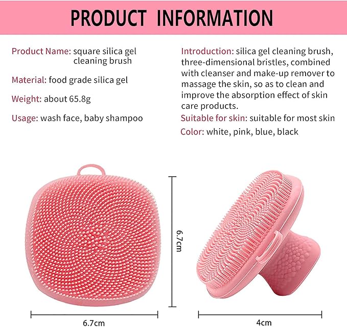 Silicone face Scrubber for Women Facial Cleansing Brush Silicone Face Wash - Image 2