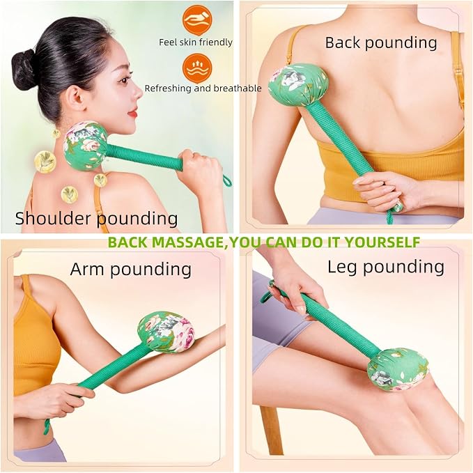 Mugwort Massage Hammer, Back Massager Hammer， Pain Relief Massager - Image 3