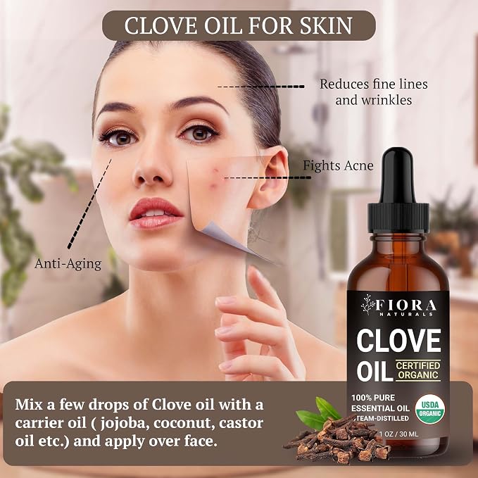 Organic Clove Essential Oil – 100% Pure, USDA Certified Clove Bud Oil - Image 4