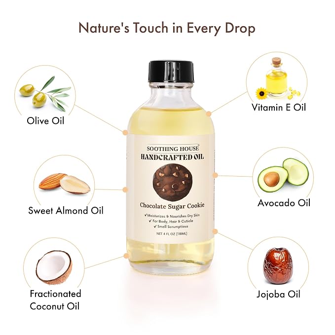 Chocolate Sugar Cookie Body Oil: Moisturizing Body Oil - Image 6