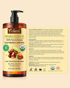 Yoken USDA Organic Jojoba Oil Cold Pressed 8 fl oz, 100% Pure & Natural - Image 7