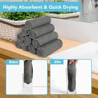 Orighty Washcloths, 5 Pack Microfiber Face Towels, Highly Absorbent and Soft - Image 3