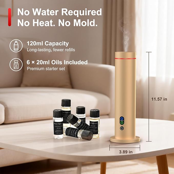 Maromalife Waterless Diffuser, Essential Oil Diffuser, 1000 Sq.Ft Coverage - Image 6