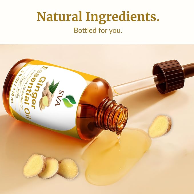 SVA Ginger Essential Oil – 4 Fl Oz – 100% Natural Ginger Oil - Image 8