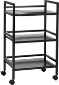 Amazon Basics 3-Tier Metal Rolling Utility Cart, Storage Organizer, Mobile by AmazonBasics