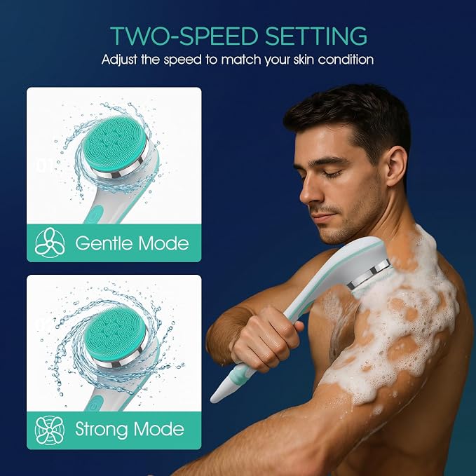 VOYOR Electric Silicone Body Scrubber, Back Scrubber - Image 5