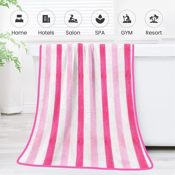 JML Microfiber Bath Towels, 2 Pack, Super Absorbent, Fast Drying, Large Beach - Image 7