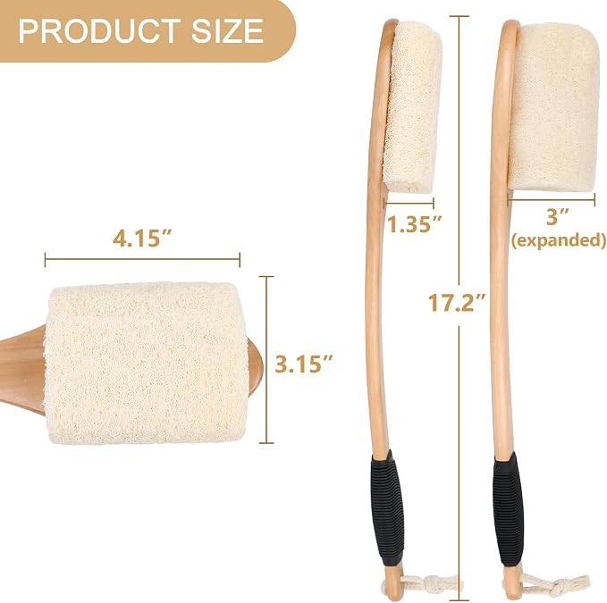 OWIIZI Back Loofah Scrubber Brush - Image 6