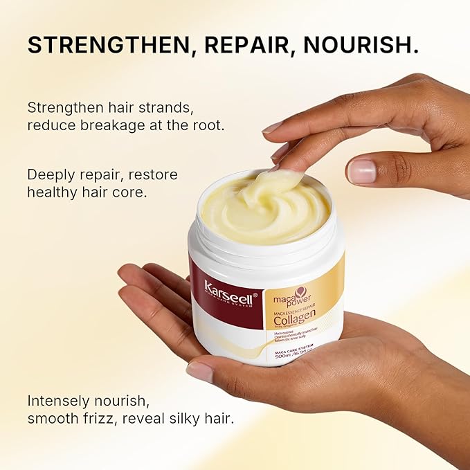 Karseell Collagen Hair Treatment Deep Repair Conditioning Argan Oil Collagen - Image 5