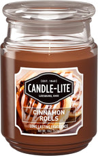 Candle-lite Scented Candles, Cinnamon Rolls Fragrance, One 18 oz. Single-Wick by Candle-liteCompany