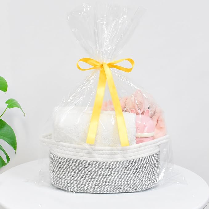 ABenkle Small Basket, Rope Room Shelf Storage Basket, Cat Dog Toys Basket Chest - Image 3