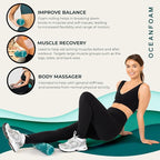 Oceanfoam Ripple Travel Foam Roller Firm Mini Foam Roller - Image 6