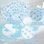 18 Pack Shower Caps for Women, Waterproof Reusable & Disposable Adjustable Bath - Image 3