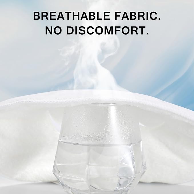 Face Steam Towel with Headband. Reusable Facial Steamer Spa Towels - Image 3