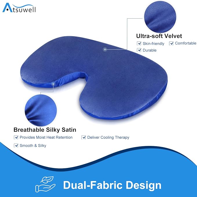 Atsuwell Sinus Mask, Warm Cold Compress Eye Mask - Image 2