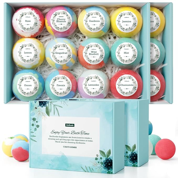 ZenBombs Bath Bombs for Women, Stocking Stuffers, Bath Bomb by ZenBombs