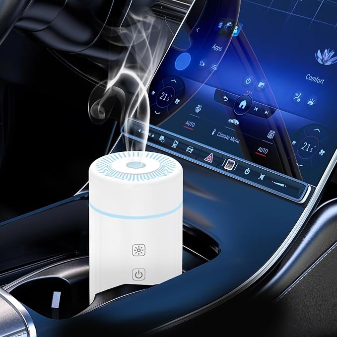 SEEDSEEL 100ML Car Essential Oil Diffuser, Rechargeable Battery Powered by SEEDSEEL