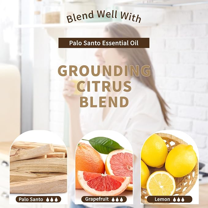 EUQEE Palo Santo Essential Oil 118mL Pure Palo Santo Oil Premium Essential Oil - Image 7