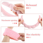 WSICSE Sponge Pink Spa Headband - Image 3