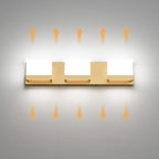 Tipace Gold Bathroom Vanity Light Fixtures Modern LED 3 Lights Vanity Light - Image 4