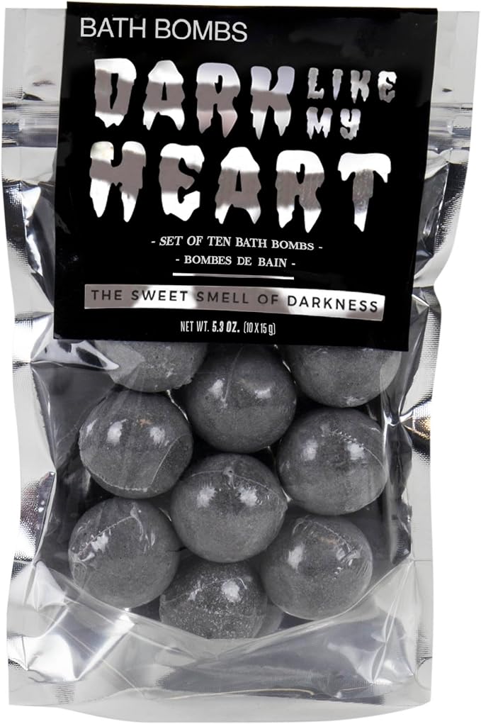 Gift Republic Like My Heart Black Bath Bombs GR450126 by GiftRepublic
