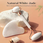 BAIMEI IcyMe Jade Roller & Gua Sha Set Face Roller and Gua Sha Facial Tools - Image 3